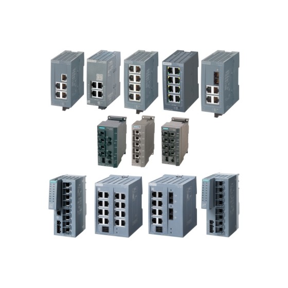 Siemens 6GK5005-0BA00-1AB2 XB005 unmanaged industrial Ethernet switch for 10/100 Mbit/s;