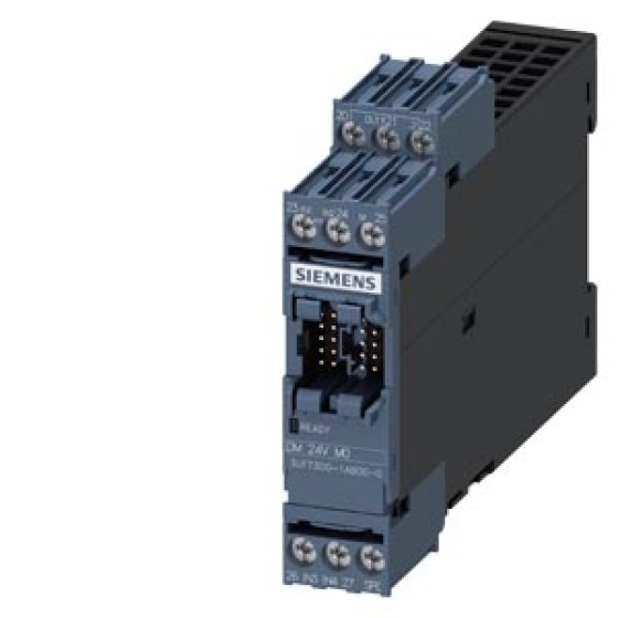 Siemens 3UF7300-1AB00-0 digital module, with 4 input terminals and 2 relay output terminals, input voltage 24 V DC